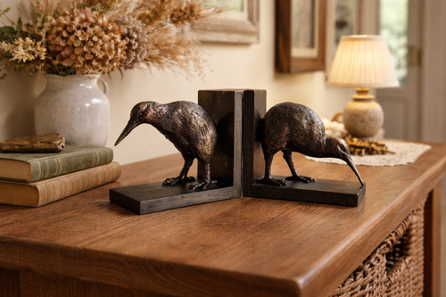 Pair kiwi bird resin - bird,