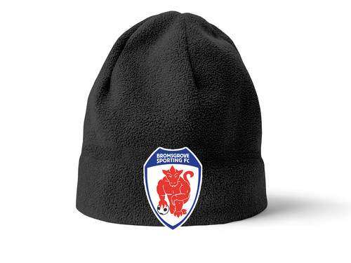 Bromsgrove black fleece beanie - black,