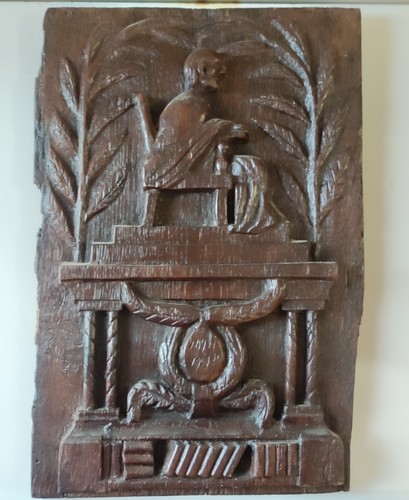 Antique 18th century wood bas - wood,