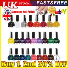 Nail Fashion Stamping Nail Art Polish PINPAI Many Colours Available 10ML UK