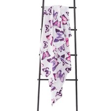Butterfly Print Fleece Throw
