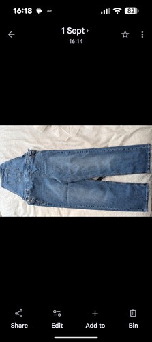 Denim dungarees size reg - ms,