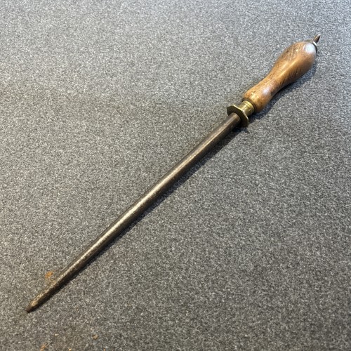 Antique wooden handled steel - antique,