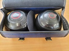 Thomas Taylor Flat Green Bowls Size 1 in Original Case - Good Condition