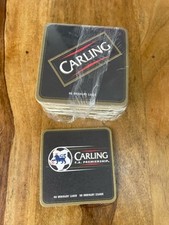 50 X Approx  Carling Lager Beer Mats Drip Mats Coasters