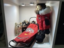 Steiff Fulda Sled + 4 Huskies