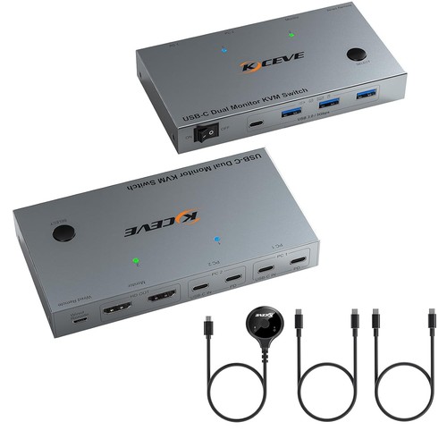 Usbc dual monitors kvm switch - dual,