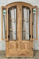 Rustic reclaimed lumber arch