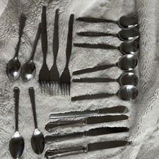 Cutlery Viners Of Sheffield Spoons Forks Vintage Stainless Steel