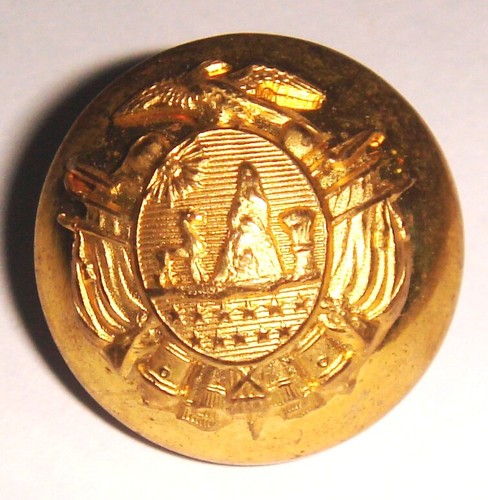 Bolivia military old button - bolivia,