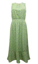 NEW CATH KIDSTON GREEN BATH FLOWERS DITSY FLORAL MIDI MIDAXI TIER DRESS 14 (12)