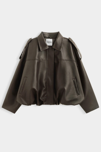 Women oversized leather - oversized,