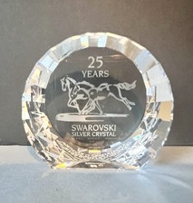 Swarovski 2001 Wild Horses Paperweight 6cm Disc 283324 SCS Gift 25 Years Crystal