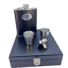 Hip Flask 7oz Brown Leather