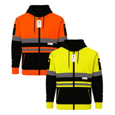 Hi Vis Zip Hoodie EN20471 High