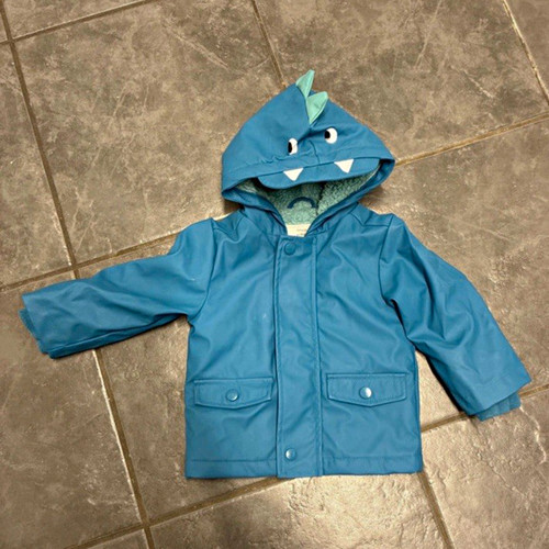 Hatley blue hooded - blue, dinosaur