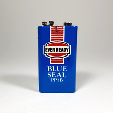 Vintage Collectable Spent Ever Ready Battery Discharged Display Item PP3B BLUE
