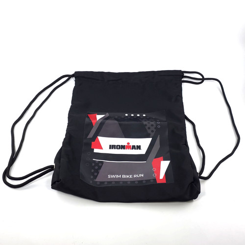Ironman black drawstring gym - black,