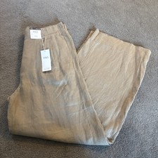 M&S Women’s Beige Pure Linen