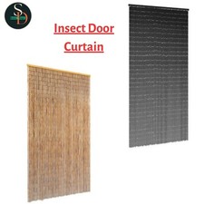 Insect Door Curtain Bamboo Hanging Curtains Doorway Elegant Fly Screen vidaXL