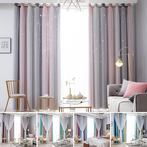 Curtain blackout star curtains - curtain,