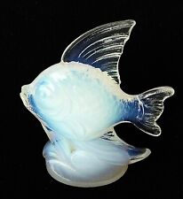 VINTAGE LARGE SABINO GLASS  ANGEL FISH CAR MASCOT PERFECT CONDITION