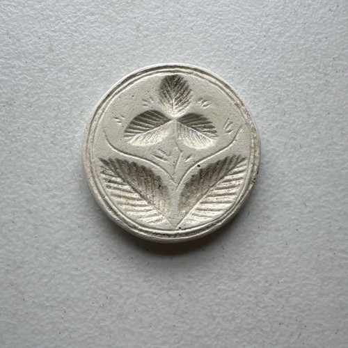 Vintage clay butter mold - vintage,