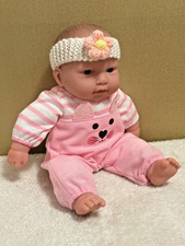 Baby Doll (Preloved) Pink Puppy Dog Outfit & Adoption Cert - Soft Body Berenguer