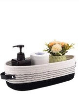 Black & White Woven Storage
