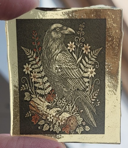 Stained glass bird traditional