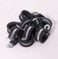 EPDM Rubber Lined P Clips - Hose Pipe Clamps PClip Wiring Conduit Tubing Fixing