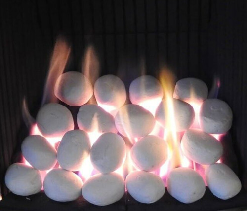Gas fire coals - fire,
