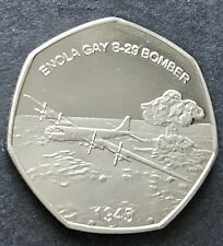 2019 ENOLA GAY B-29 BOMBER Commemorative Coin/fifty pence 50P collectors coin