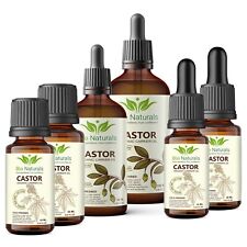 100% Pure Castor Oil Cold Pressed for Hair Growth Skin Care & Eyelashes Droppers