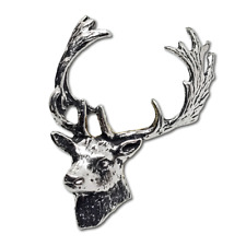 Fallow Deer Pin Badge Pewter