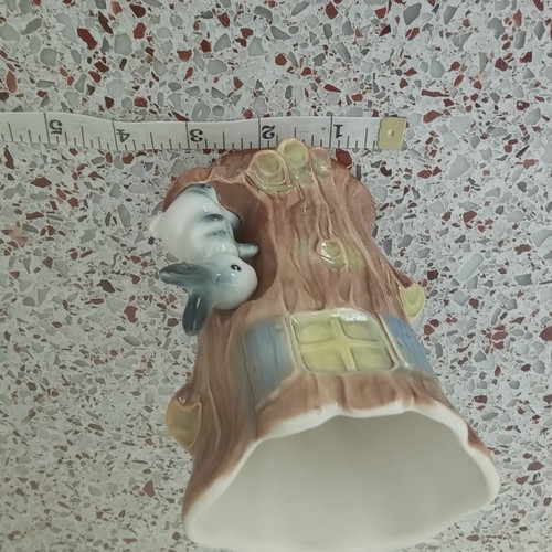 Ceramic woodland tree - ceramic, stump