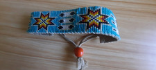 Native American Beaded cuff, beautifully hand crafted in the UK by Tiponi Found