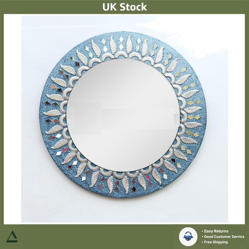Rustic turquoise round wood - turquoise,