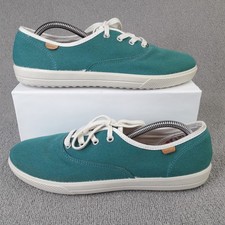 Hotter Womens Trainers UK 7 Blue White Mabel Textile Canvas Ladies Shoes 41 New