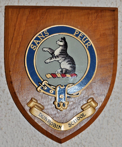 Dunrobin school plaque - school,