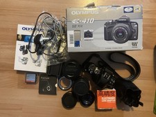 Olympus E-410 Digital SLR Camera with Two Lenses and Accessories