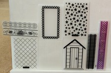 Mixed Embossing Folders x 9 -