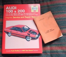 Audi 100 Haynes Manual PLUS Little Thatcham Handbook - Audi 200 - Audi 5000