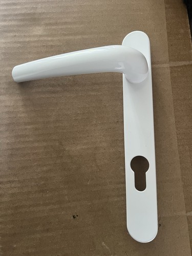 Hardver white upvc door - door, handle