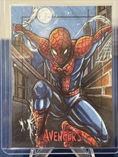 Marvel Avengers Greatest Heroes SketchaFEX Sketch Card Spider-Man Yuriko Shirou