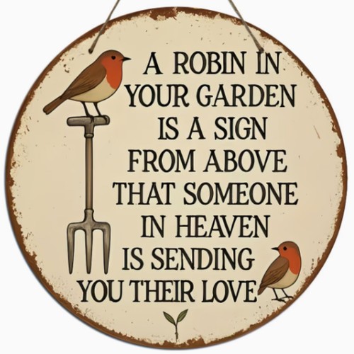 Robin your garden wooden - garden,