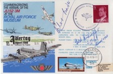 RAF Battle of Britain cover signed by aces Douglas Bader and Erich Rudorffer