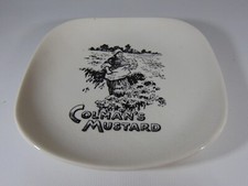 Colmans Mustard Dish Lord Nelson Pottery Hand Crafted Pottery Advertising