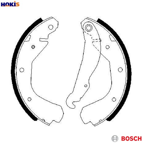 Brake shoe set 986 - 0, 213
