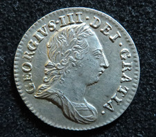 GB George III Silver Threepence 1762